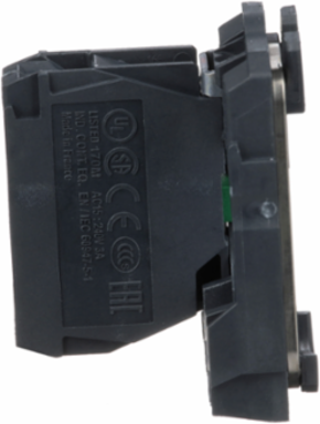 Harmony XB5 Single Contact Block, IP20, 1NO, 32 mm Depth, Screw Clamp Terminals
