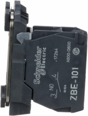 Harmony XB5 Single Contact Block, IP20, 1NO, 32 mm Depth, Screw Clamp Terminals