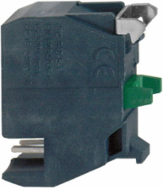 Harmony XB5 Single Contact Block, 1 NO, Spring Clamp, Plastic, 22mm