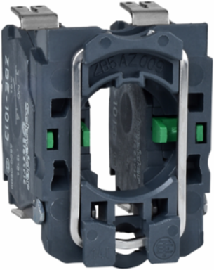 Harmony XB5 Single Contact Block, 1 NO, Spring Clamp, Plastic, 22mm