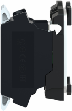 Harmony XB5 Single Contact Block, 1 NO, Spring Clamp, Plastic, 22mm
