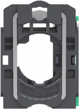 Single contact block with body fixing collar, Harmony XB5, plastic, 1 NO, compact push in terminals, pack of 100