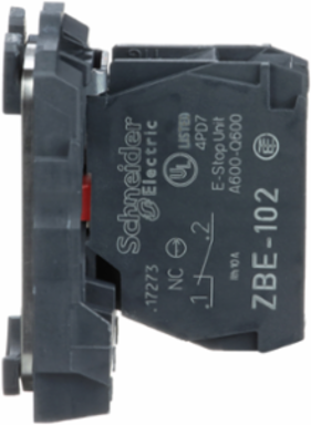 Harmony XB5 Single Contact Block, 1NC, Plastic, IP20, 30 mm Wide