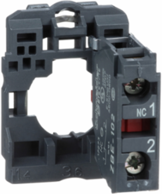 Harmony XB5 Single Contact Block, 1NC, Plastic, IP20, 30 mm Wide