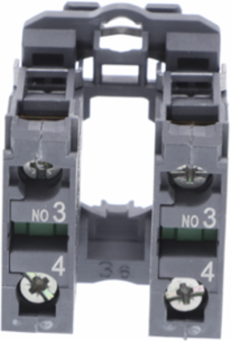 Harmony XB5 Single Contact Block, 2NO, IP20, Plastic, 32 mm Depth