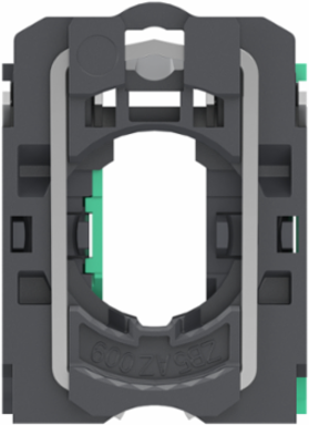 Single contact block with body fixing collar, Harmony XB5, plastic, 2 NO, compact push in terminals, pack of 100