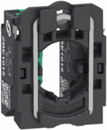 Single contact block with body fixing collar, Harmony XB5, plastic, 2 NO, compact push in terminals, pack of 100
