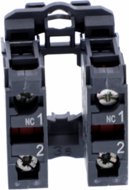 Harmony XB5 Pushbutton Contact Block, 2NC, Plastic, IP20, 42 mm Height