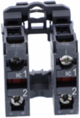 Harmony XB5 Pushbutton Contact Block, 2NC, Plastic, IP20, 42 mm Height
