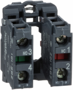 Harmony XB5 Single Contact Block, 1NO+1NC, IP20, Plastic