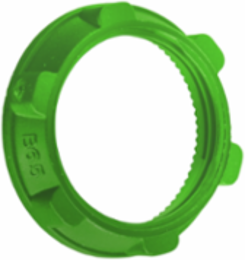 Fixing nut, Harmony XB5, plastic Ø22 mm head for flush offer, green, standard