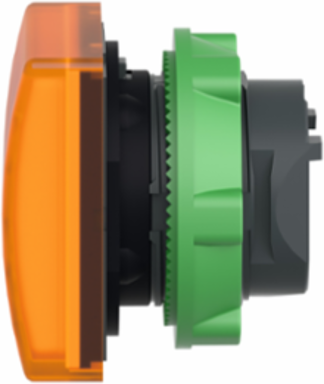 Harmony XB5 22mm Square Orange Pilot Light Head, IP66, Universal LED