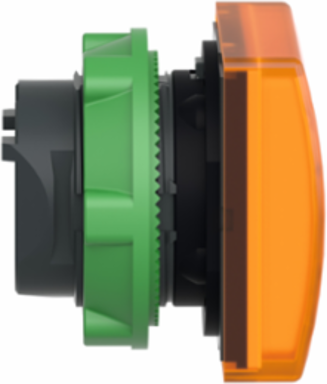 Harmony XB5 22mm Square Orange Pilot Light Head, IP66, Universal LED
