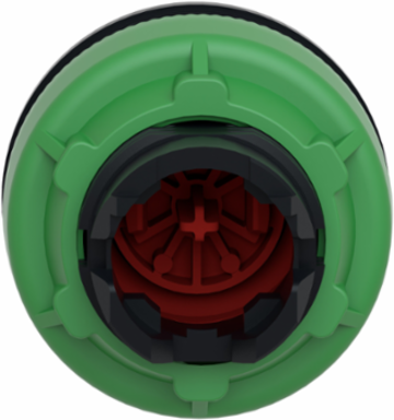 Flush mounted push button head, Harmony XB5, plastic, red, 30mm, spring return, unmarked