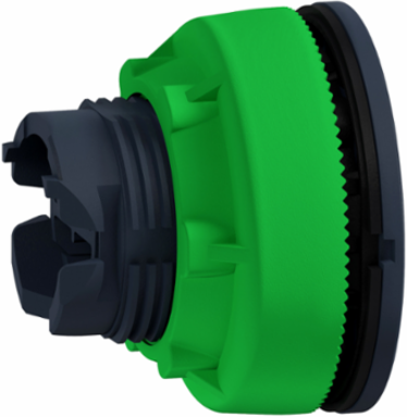 Flush mounted push button head, Harmony XB5, plastic, grey, 30mm, spring return, unmarked