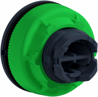 Flush mounted push button head, Harmony XB5, plastic, with set of 6 colours caps, 30mm, spring return, unmarked