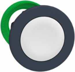 Head for non illuminated push button, Harmony XB5, flush mounted white flush caps pushbutton push