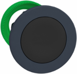 Head for non illuminated push button, Harmony XB5, flush mounted black flush caps pushbutton push
