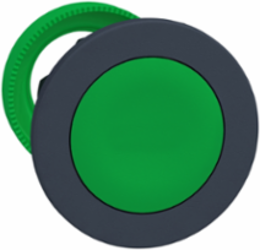 Head for non illuminated push button, Harmony XB5, flush mounted green flush caps pushbutton push