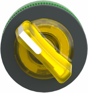 Harmony XB5 Yellow Selector Switch Head 30mm, IP66, 2 Positions