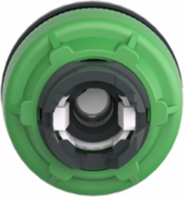 Harmony XB5 Illuminated Selector Switch Head, 30 mm, Green, IP69 Protection