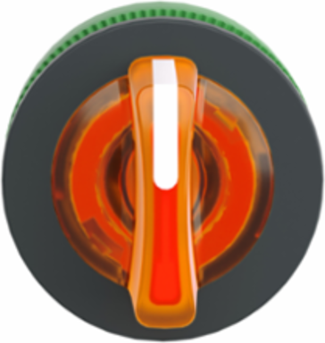 Harmony XB5 Selector Switch Head, 30mm, Orange, 3 Positions, IP69K