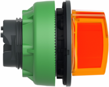 Harmony XB5 Selector Switch Head, 30mm, Orange, 3 Positions, IP69K