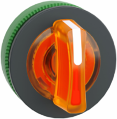 Harmony XB5 Selector Switch Head, 30mm, Orange, 3 Positions, IP69K
