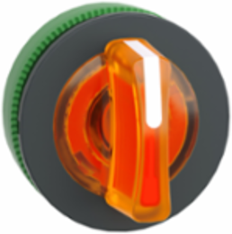 Harmony XB5 Selector Switch Head, 30mm, Orange, 3 Positions, IP69K