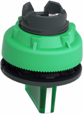 Harmony XB5 Illuminated Selector Switch Head, 30mm, Green Handle, 3 Positions