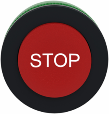 Harmony XB5 30mm Flush Mounted Push Button Head, Red, Spring Return, IP69