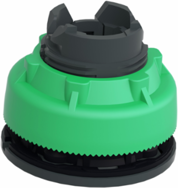 Head for pilot light, Harmony XB5, green, 30mm, universal LED, plain lens