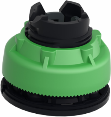 Head for pilot light, Harmony XB5, orange, 30mm, universal LED, plain lens