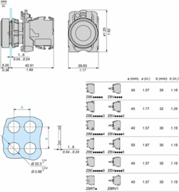 Wireless Batteryless Push Button Transmitter, 22 mm, Spring Return, IP66