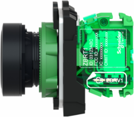 Wireless Batteryless Push Button Transmitter, 22 mm, Spring Return, IP66