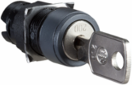 Harmony XB6 Selector Switch Head, 16mm, Key 200, IP65 Protection