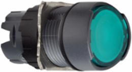 Harmony XB6 16mm Green Illuminated Push Button Head, IP65, Spring Return