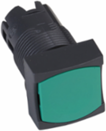 Harmony XB6 16mm Green Square Flush Push Button Head, Spring Return