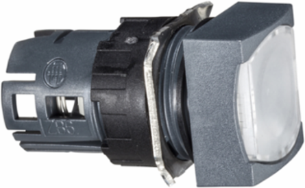 Harmony XB6 16mm Illuminated Push Button Head, White Square, Latching, IP65