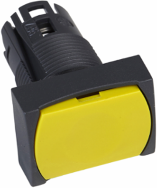 Harmony XB6 Yellow Rectangular Push Button Head Ø 16mm, Spring Return