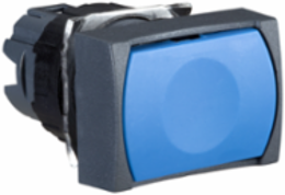 Harmony XB6 Blue Rectangular Flush Non-Illuminated Push Button, 16 mm