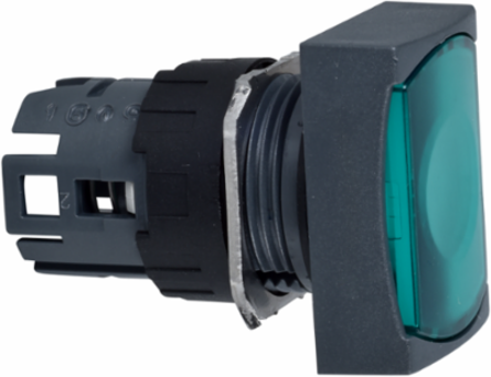 Harmony XB6 Green Rectangular Flush Push Button Head 16mm IP65