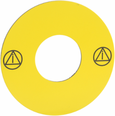 Harmony XB6 45mm Unmarked Legend for Emergency Stop Button