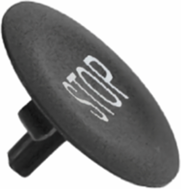 Harmony XB4 Black Cap marked STOP for Ø22 mm Pushbutton
