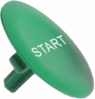 Harmony XB4 Plastic Push Button Cap Green 22mm White START
