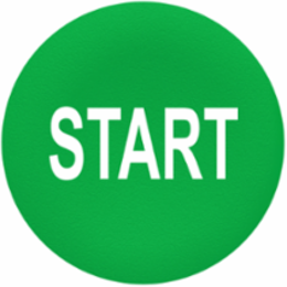Harmony XB4 Plastic Push Button Cap Green 22mm White START