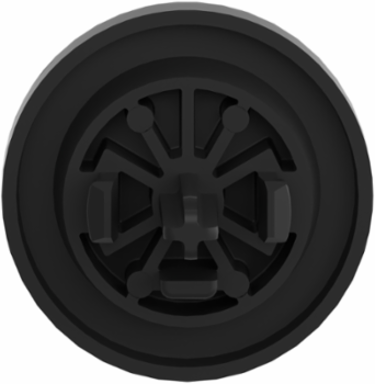 Harmony XB4 Flush Push Button Cap, 22mm, Black, White Arrow Mark