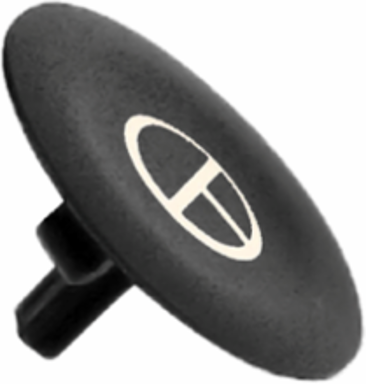 Round Pushbutton Cap Ø22 mm with White 'T' Marking