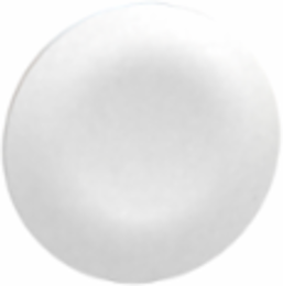 White Round Push Button Cap for Ø22 Pushbuttons, 0.01 kg