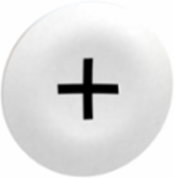 White Marked Pushbutton Cap Ø22 for Harmony Series, Weight 0.01 kg
